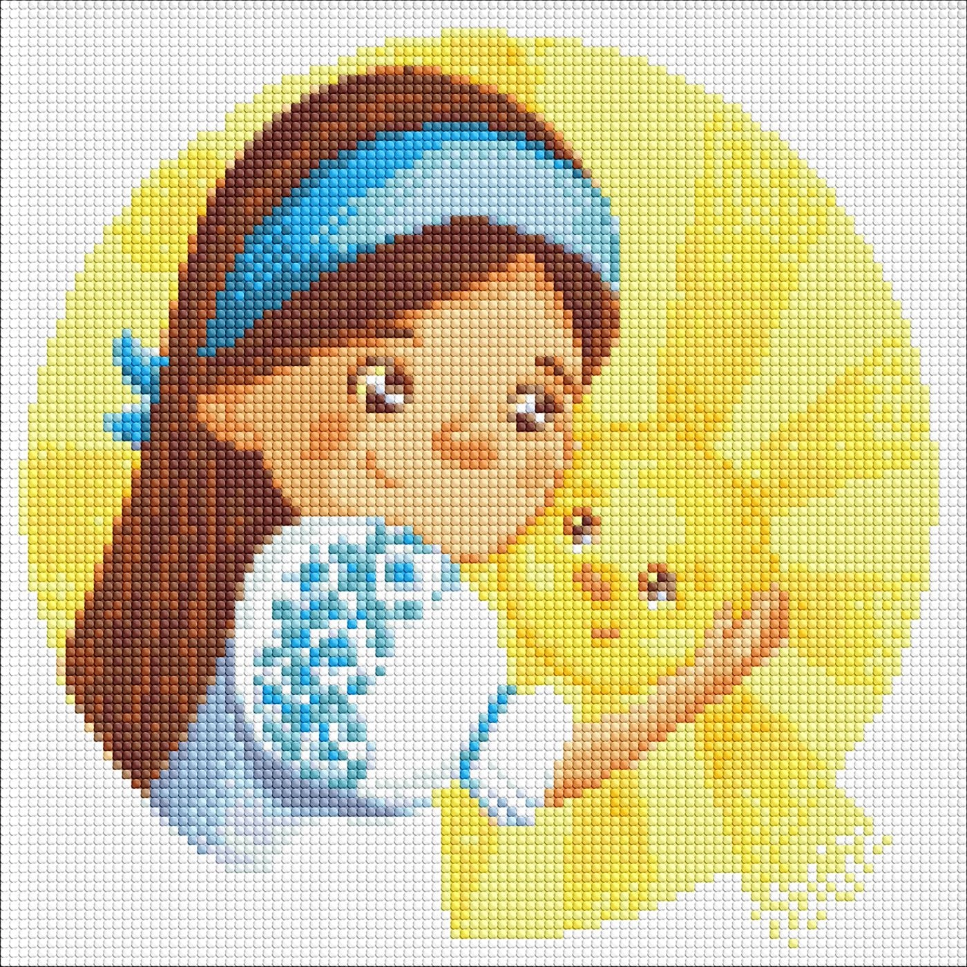 Алмазна мозаїка Сонечко 30х30см для дітей — фото 2