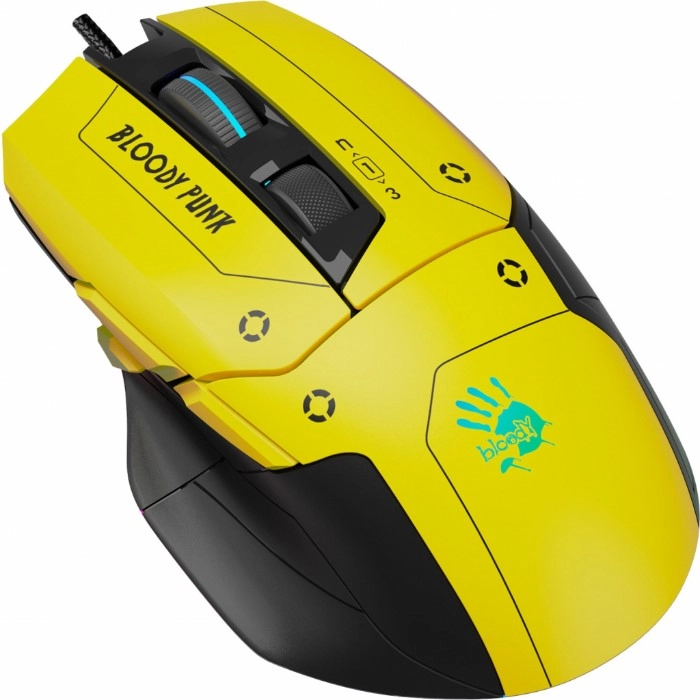 Миша дротова A4Tech Bloody W70 Max Punk Yellow