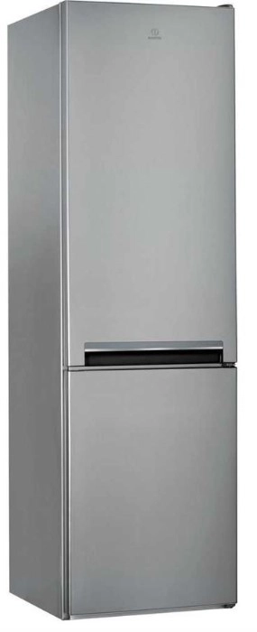 Холодильник Indesit з нижн. мороз., 200x60х66, холод.відд.-261л, мороз.відд.-111л, 2дв., А+, ST, сріблястий