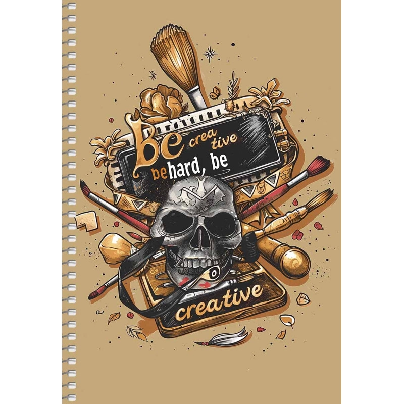 Блокнот спіраль A5 Student 96 аркушів в клітинку кремовий — фото 4