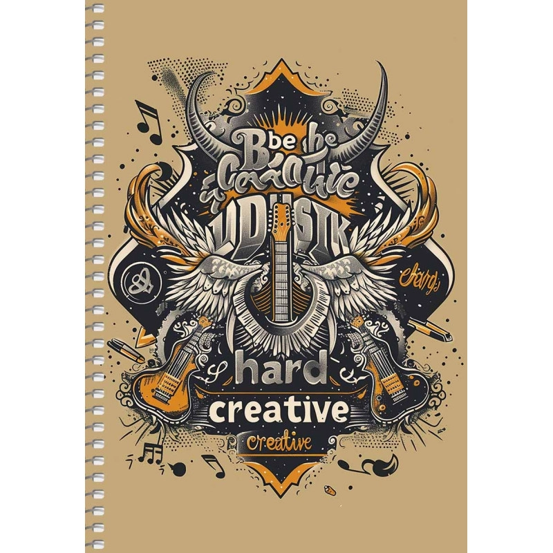 Блокнот спіраль A5 Student 96 аркушів в клітинку кремовий — фото 6