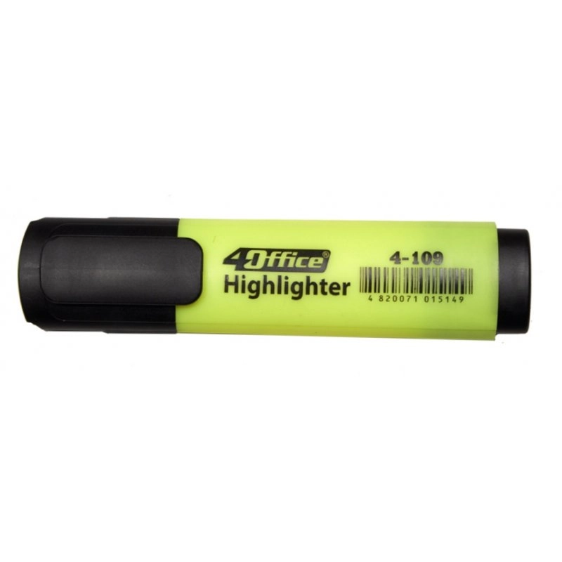 Маркер текстовий 4OFFICE 1-4,5мм жовтий 4-109