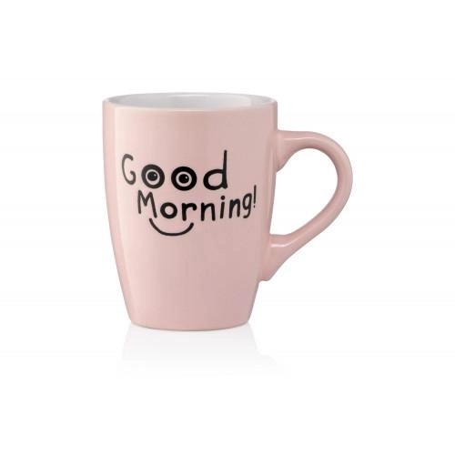 Чашка керамічна Ardesto Good Morning 330 мл рожева AR3468P Чашка керамічна Ardesto Good Morning 330 мл рожева AR3468P