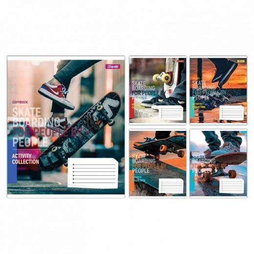Зошит учнівський 48 аркушів клітинка 1В Skate Boarding 768177