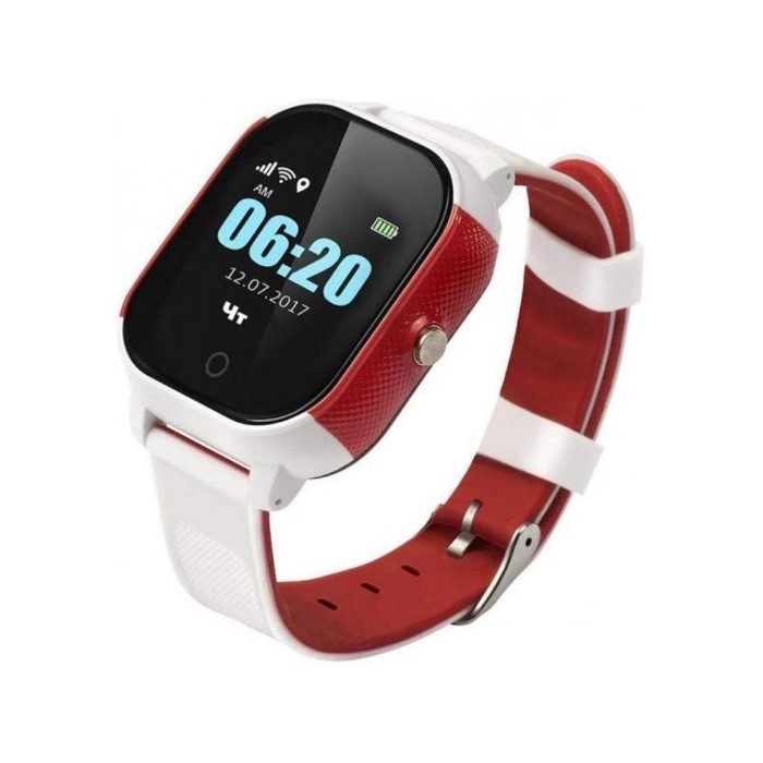 Смарт-годинник GoGPS К23 white/red з  GPS треккером (K23WHRD)
