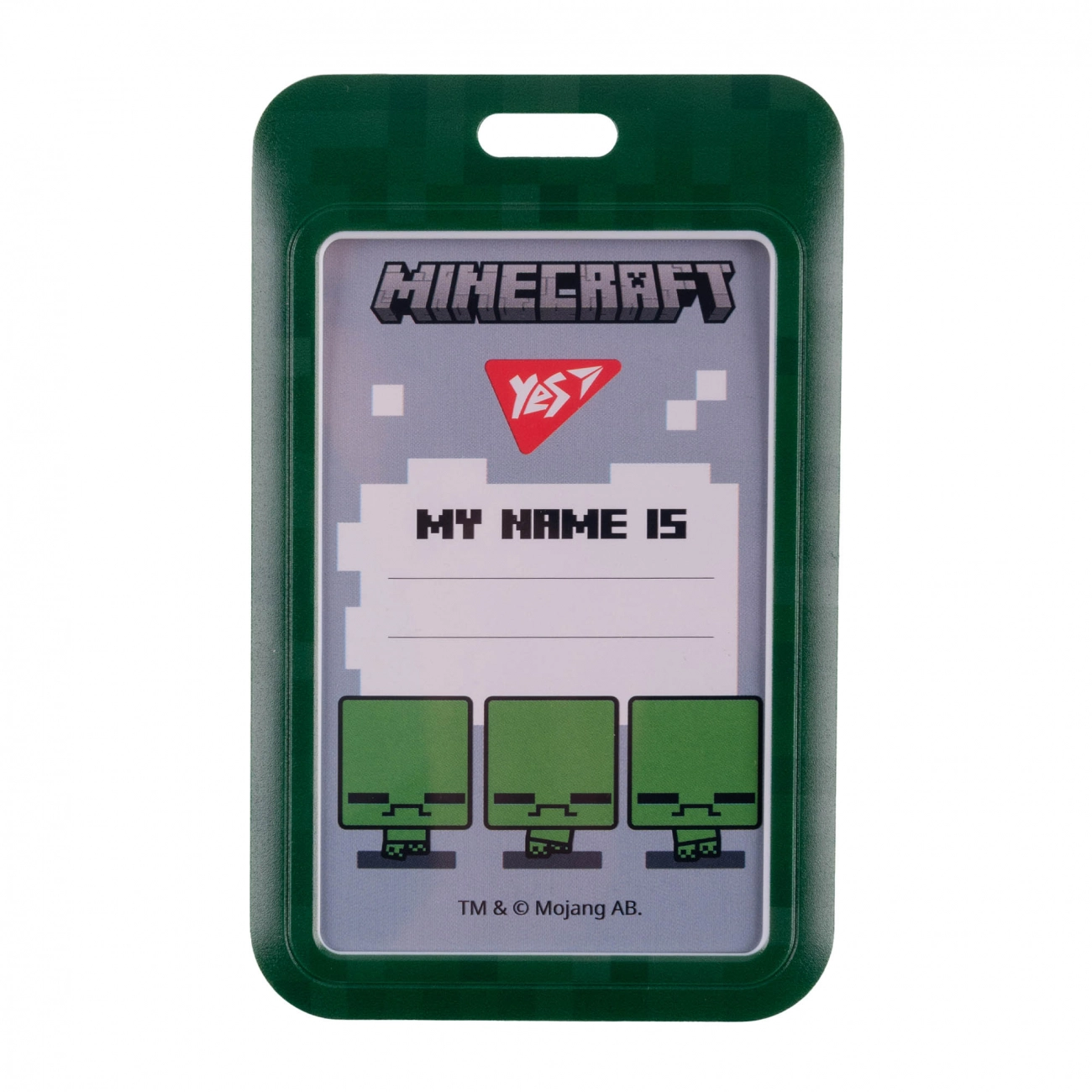 Бейдж без стрічки вертикальний Yes Minecraft слайдер 940322