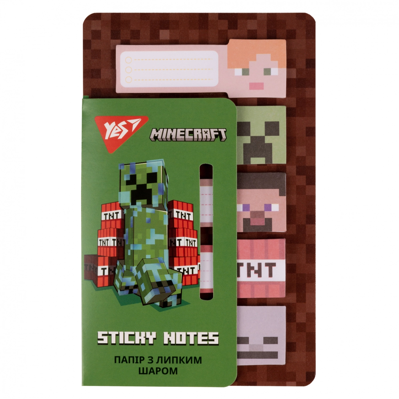 Папір з липким шаром YES Minecraft в наборі 100 аркушів 170323