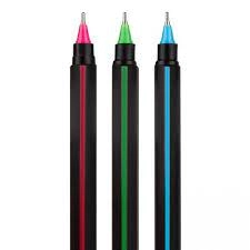Ручка масляна Triangular Black YES 0.7мм синя 412102