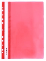 ШВИДКОЗШИВАЧ пластиковий А4  Economix 31510-03 червоний перфорований