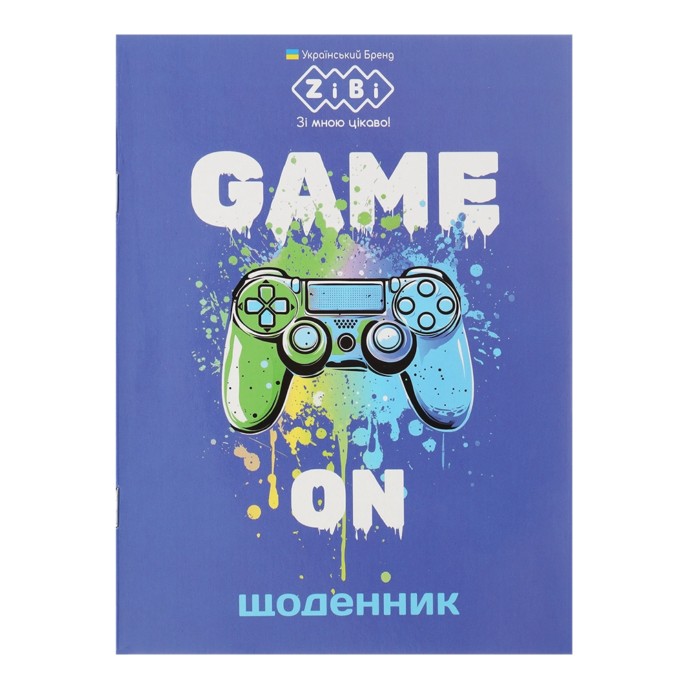 Щоденник шкільний GAME ON А5 40арк мяка обкл. скоба УФ-лак SMART Line