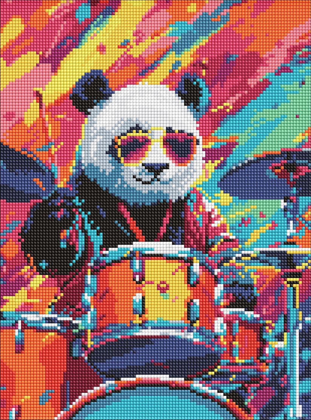 Алмазна мозаїка Барабанщик 30×40см на підрамнику — фото 2