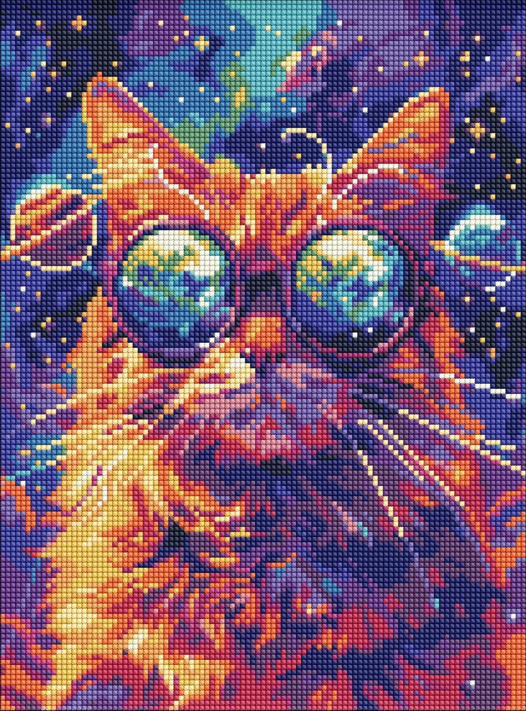 Алмазна мозаїка Ідейка Зоряні окуляри 30×40 см — фото 2