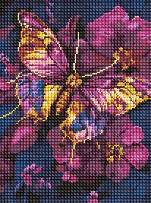 Алмазна мозаїка Золотий метелик 30×40 см — фото 2