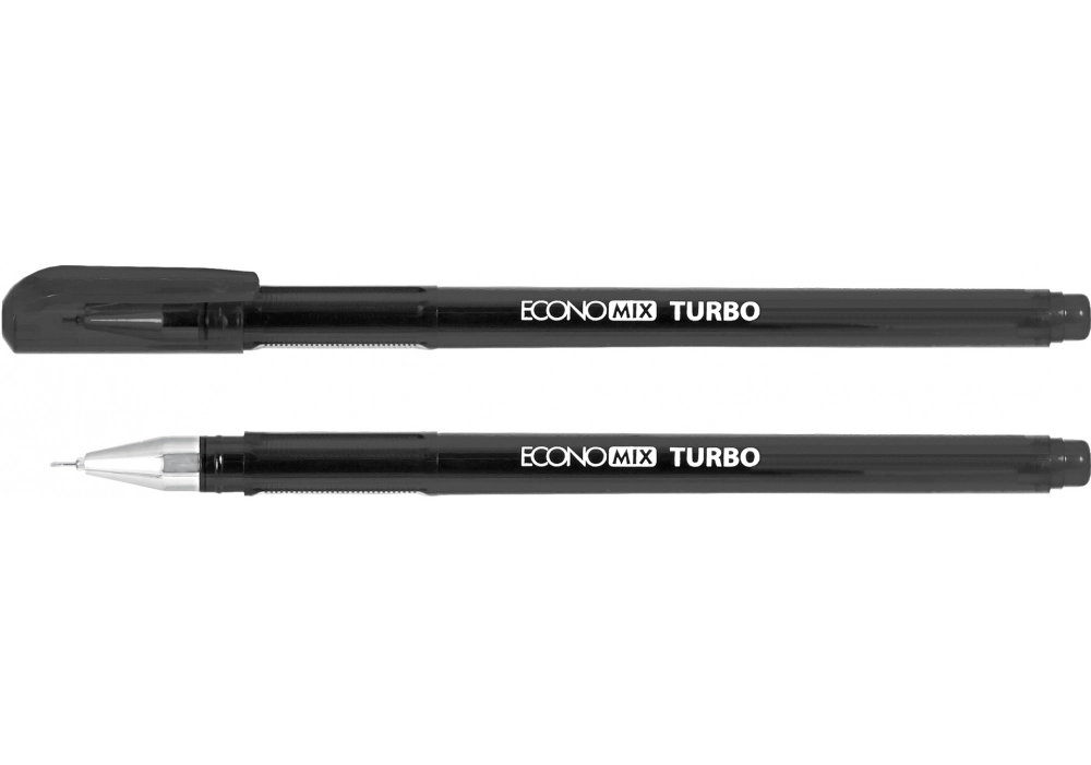 Ручка гелева Turbo E11911-01 Economix чорна