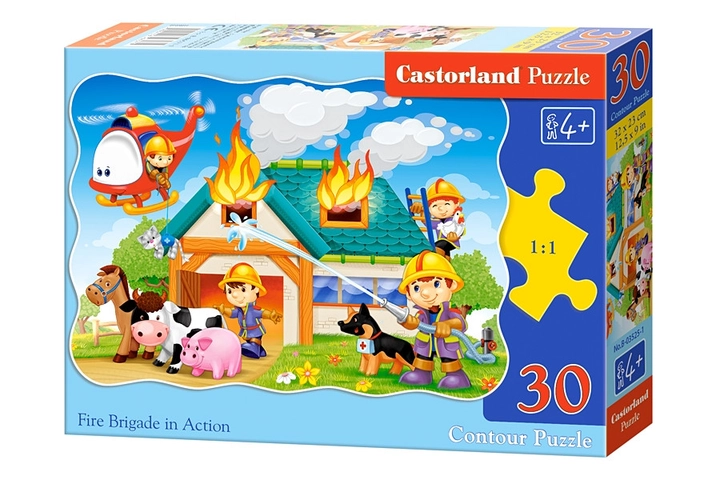 Пазли Castorland 30 деталей Пожежна бригада B-03525