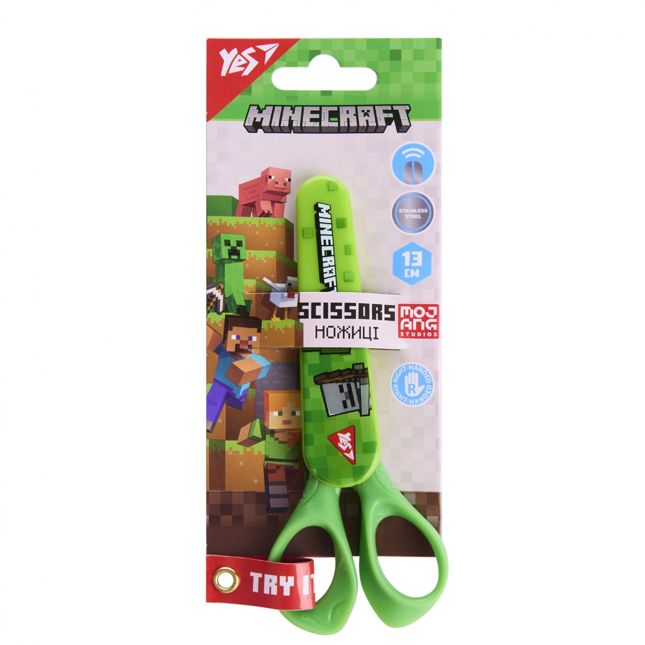 Ножиці Yes Minecraft 13 см у футлярі 480463 Ножиці Yes Minecraft 13 см у футлярі 480463