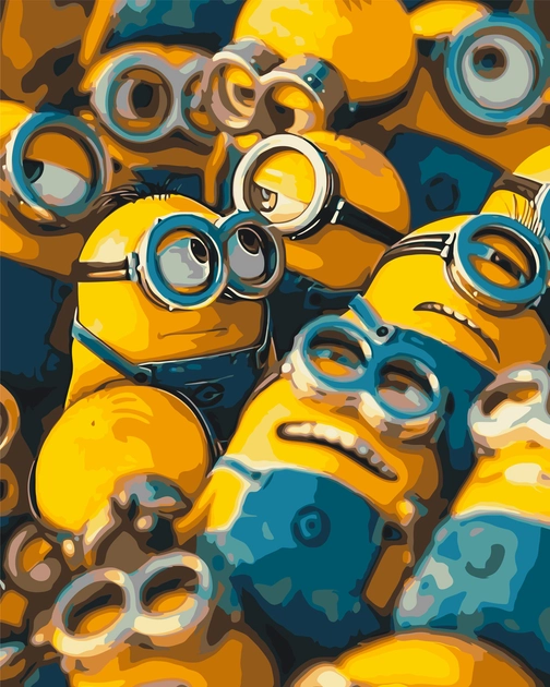 Картина за номерами Origami UA Жовті міньйони 40х50 см LW 3400