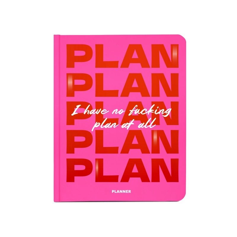 Блокнот для планування I HAVE NO PLAN AT ALL рожевий orner-2744