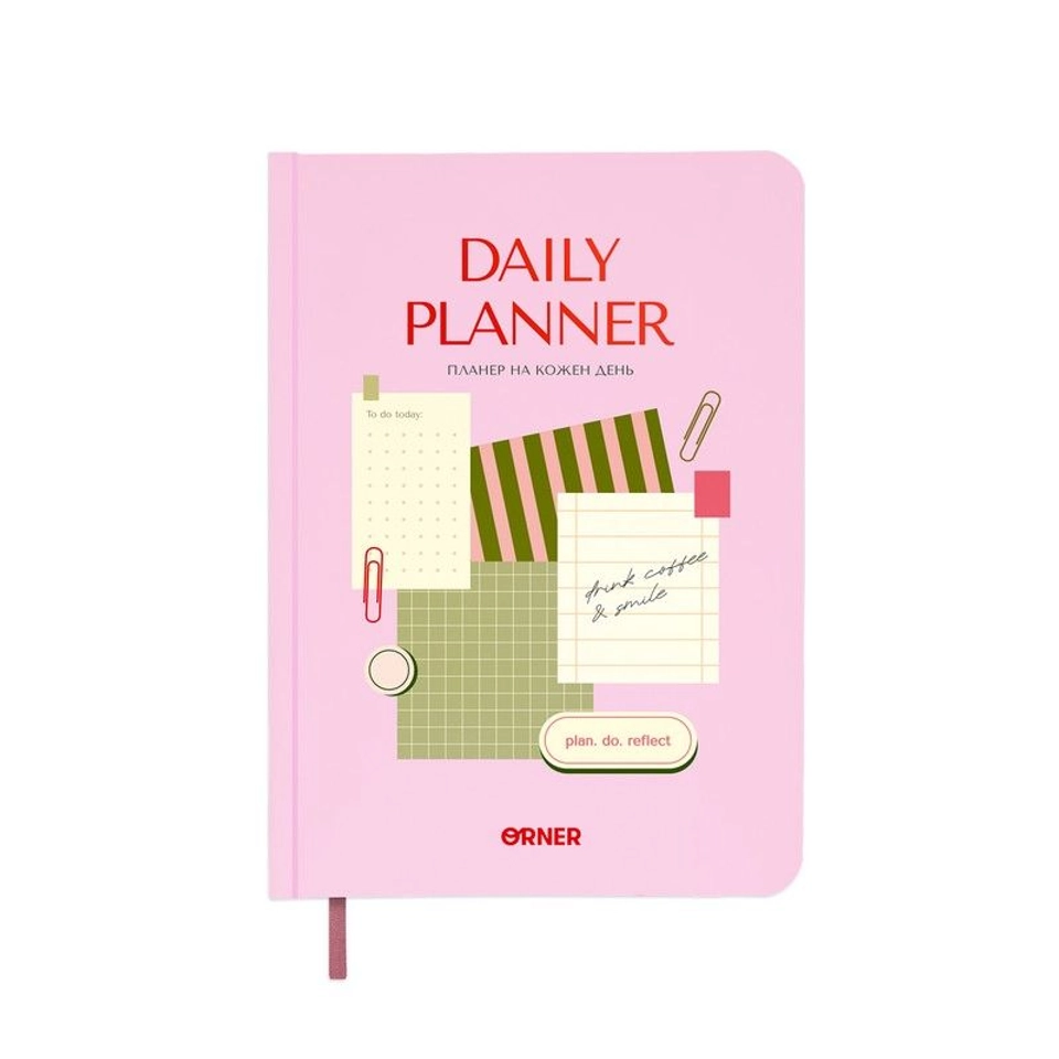 Планер-щоденник Daily planner рожевий orner-2997 — фото 2