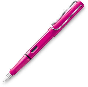Ручка перова Lamy 4000097 013 FH safari рожевий F T10 синій