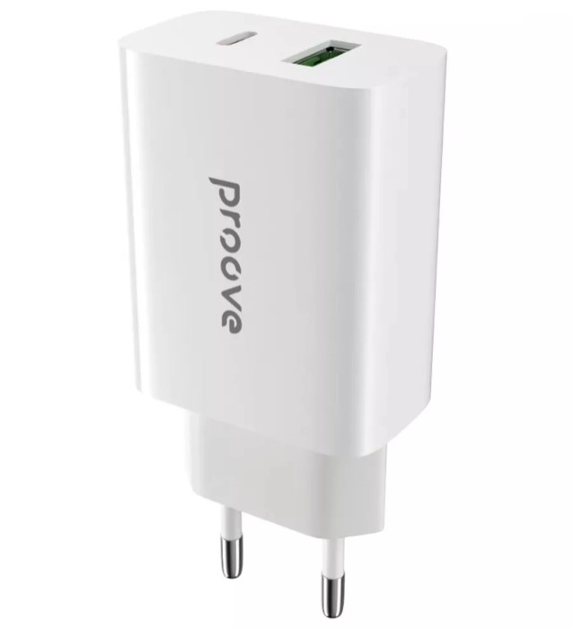МЗП Proove Rapid 20W (Type-C + USB) white