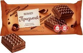 Тістечка Бісквіт Рошен Празький Roshen ВКФ 300г/9шт 29402