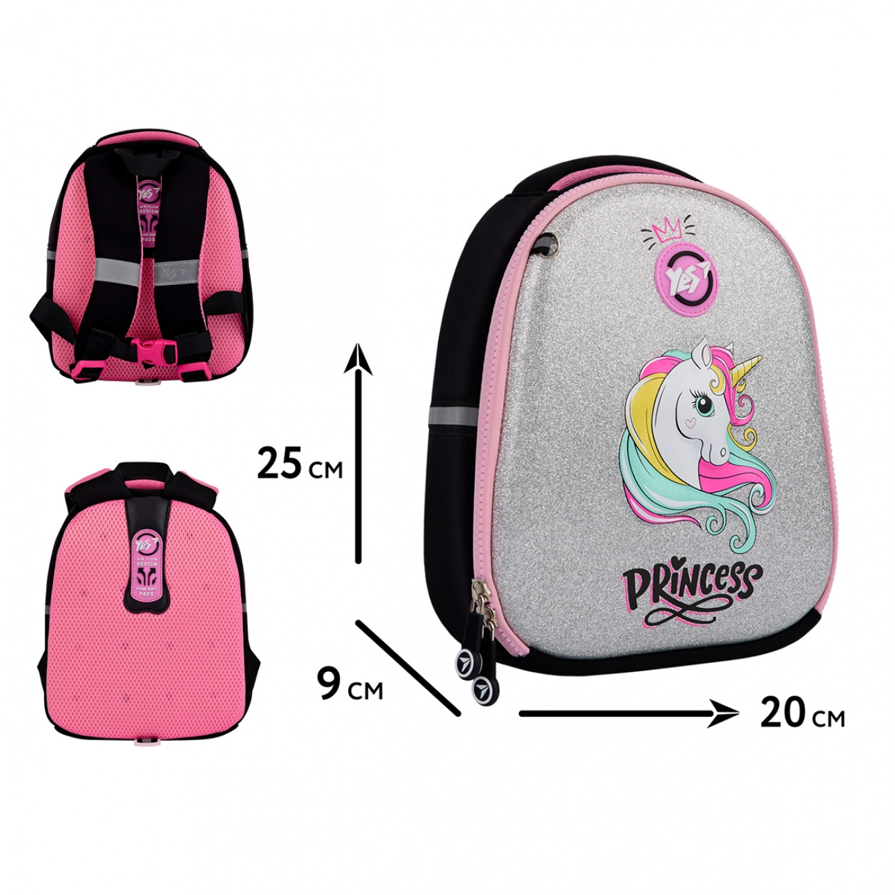 Рюкзак дитячий YES K-33 Unicorn Princess 550016