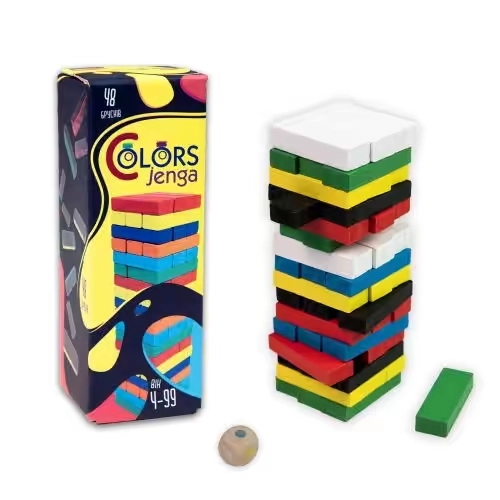 Настільна гра Colors Jenga Strateg 30717 48 брусків