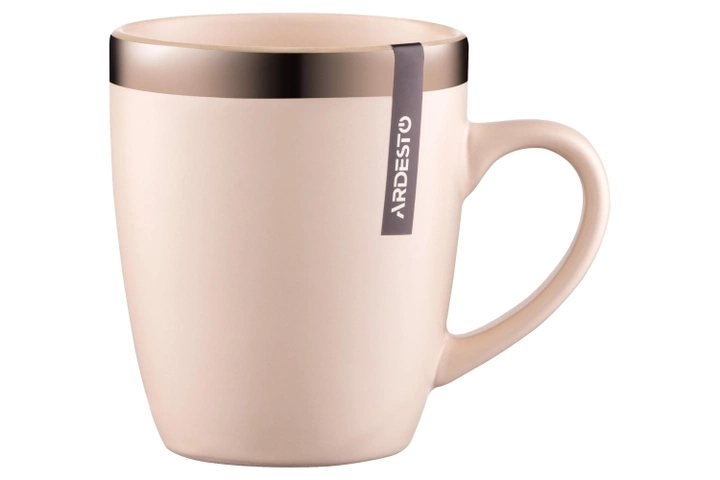 Чашка керамічна Ardesto Liguria 360 мл Cream AR2936LCC