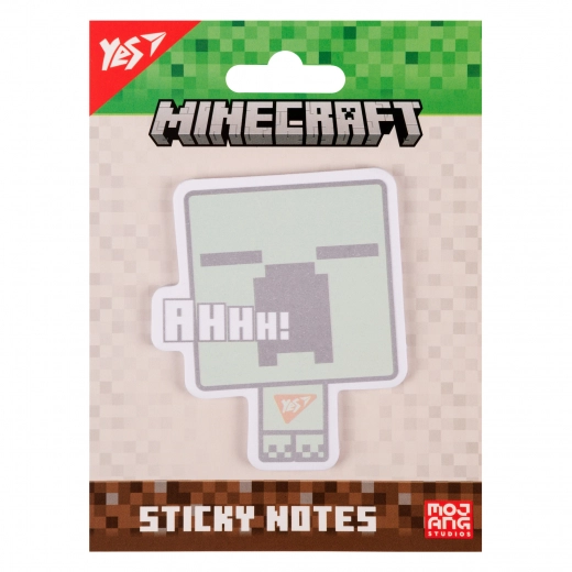 Папір з липким шаром Yes фігурний Minecraft Creeper 40 аркушів 170398