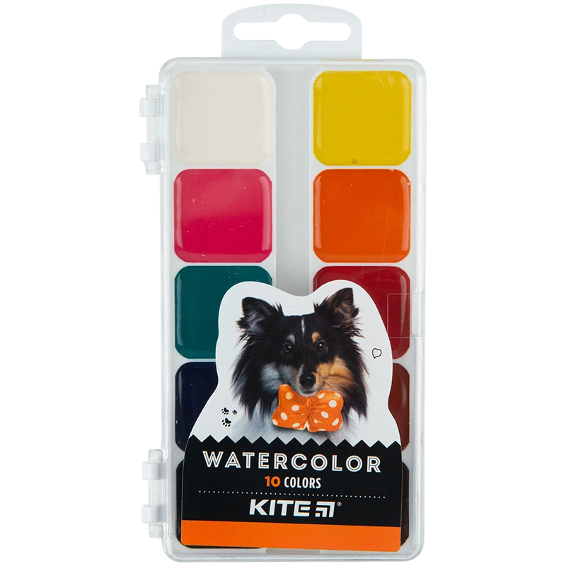 Фарби акварельні Dogs Kite 10 кольорів K23-060