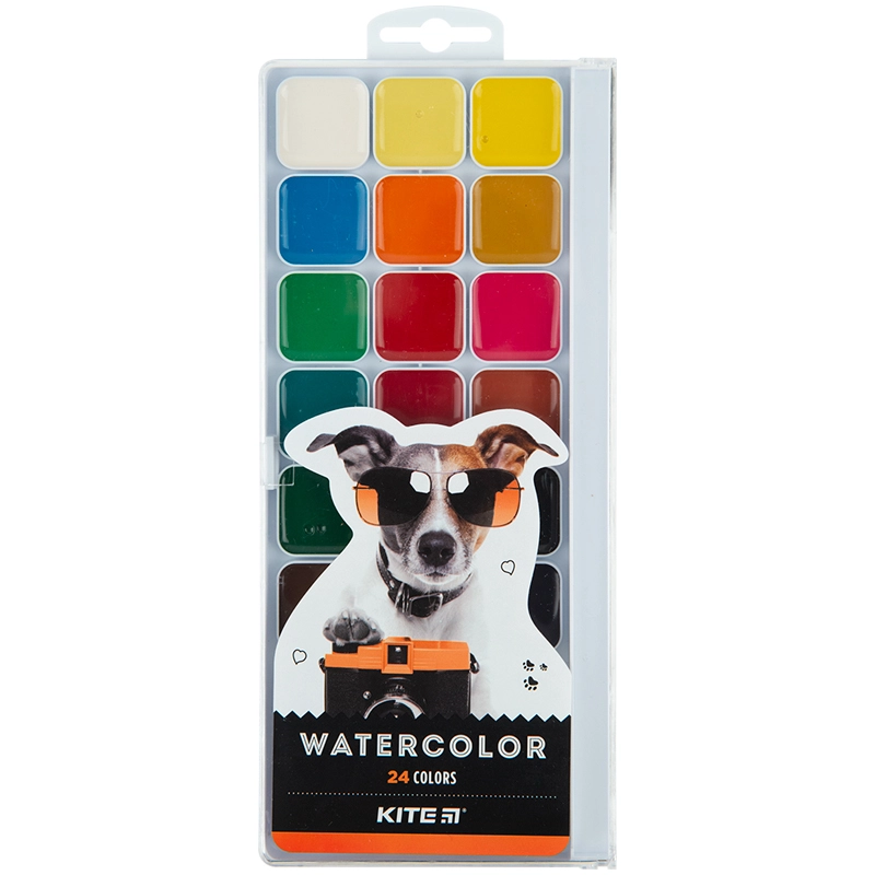 Фарби акварельні Dogs Kite 24 кольорів K23-442