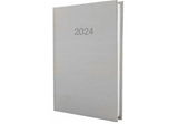 Щоденник датований ECONOMIX А5 2024 ТЕКСТИЛЬ срібло E21634-16