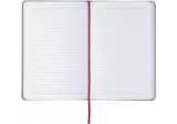 Діловий записник NEBRASKA, А5, м’яка обкладинка, гумка, білий блок лінія, коричневий