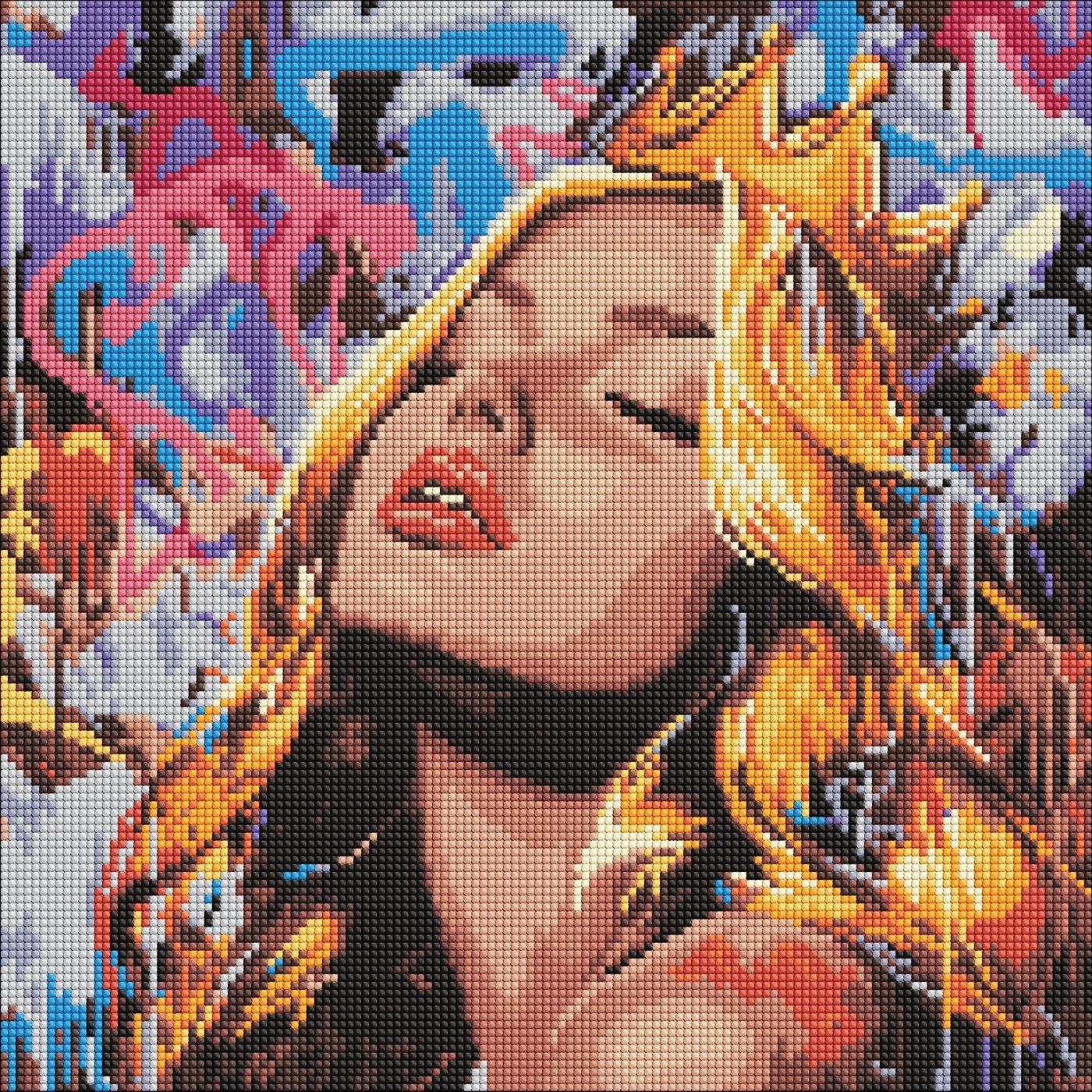 Алмазна мозаїка на підрамнику Сучасна Спляча красуня 40×40 см — фото 2