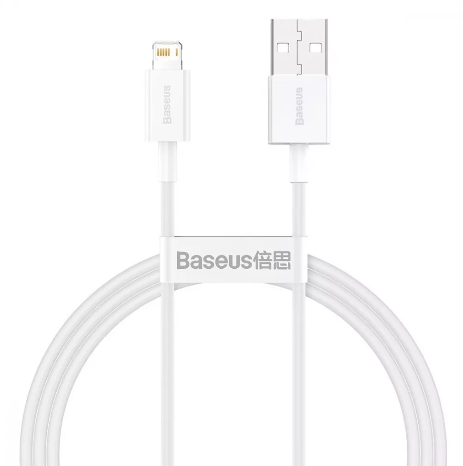 Кабель Baseus Superior Series Fast Charging Lightning 2.4A (1m) white