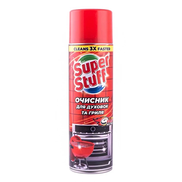 Очисник для духовок та гриля Super Stuff аерозоль 500мл SF51639 Очисник для духовок та гриля Super Stuff аерозоль 500мл SF51639
