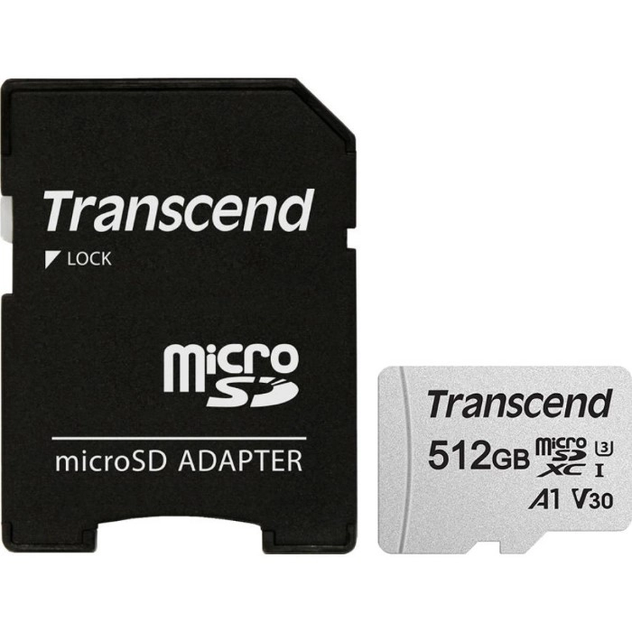 Флеш картка Transcend 512GB microSDXC Class 10 U3 (TS512GUSD300S-A)