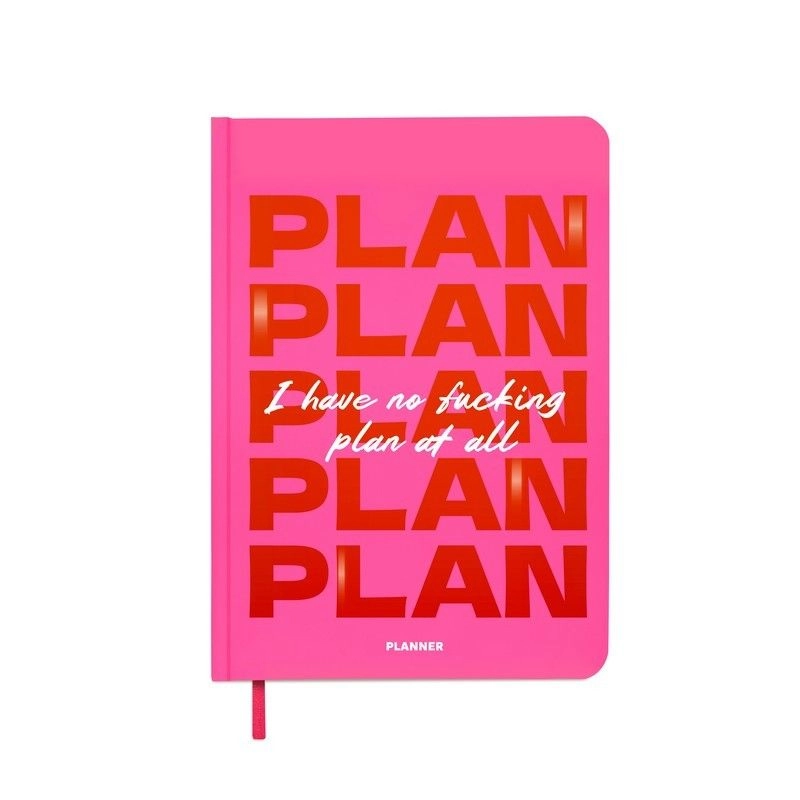 Блокнот для планування I HAVE NO PLAN AT ALL mini рожевий orner-3014