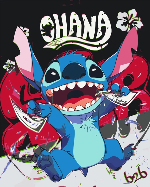 Картина за номерами Origami UA Ліло та Стіч 40х50 см LW 3424