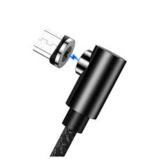 Кабель Usams US-SJ446 U54 Micro Right-angle Magnetic Charging Cable 1m Black