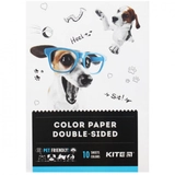 Папір кольор. двостор. (10арк/10кол), А5 Kite Dogs