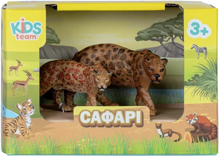 Набір іграшок тварини Сафарі Леопард який крадеться та його дитинча