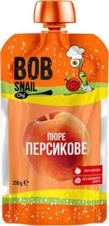 Пюре дитяче Bob Snail персик 250г 43912