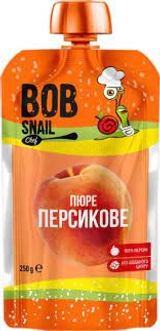 Пюре дитяче Bob Snail персик 250г 43912