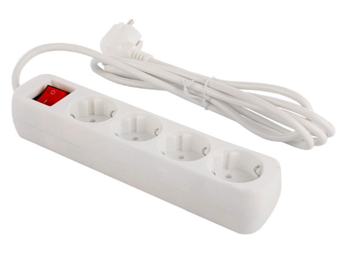 Мережевий фільтр живлення СolorWay  4 розетки/2M White (CW-PSEA42W)