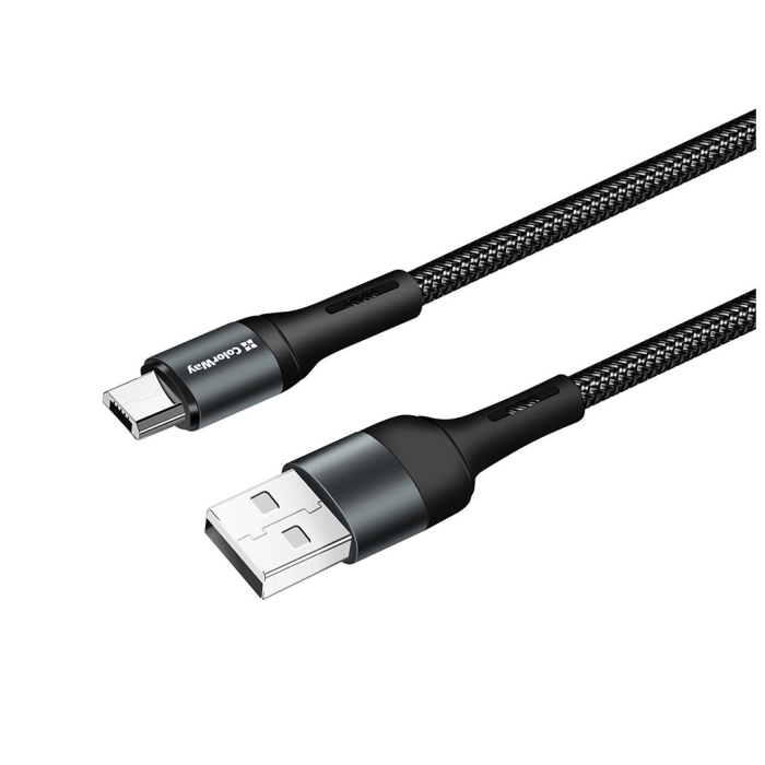 Дата кабель USB 2.0 AM to Micro 5P 1.0m nylon black ColorWay (CW-CBUM045-BK) Дата кабель USB 2.0 AM to Micro 5P 1.0m nylon black ColorWay (CW-CBUM045-BK)