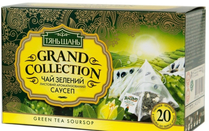 Чай пірамідки зелений Саусеп Тянь-шань 20х2г