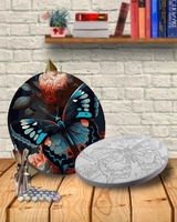 Картина за номерами Art Millennium круг Метелик АМ-0644