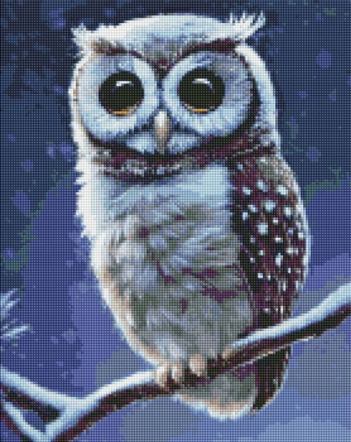 Алмазна мозаїка Лісова совушка 40×50 см — фото 2